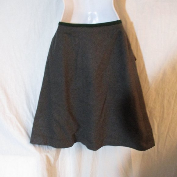 Vintage 1950s PEWENIT TYROL AUSTRIA WOOL SKIRT GRAY OKTOBERFEST - Picture 2 of 7